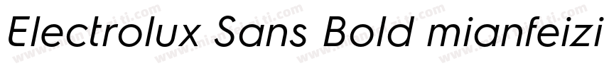 Electrolux Sans Bold mianfeizitico字体转换
